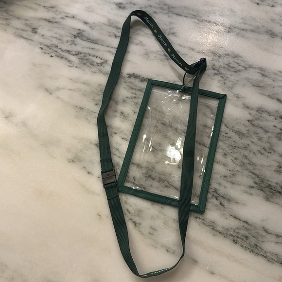 Masters Green Yellow Clear Badge Holder Lanyard - Picture 4 of 7